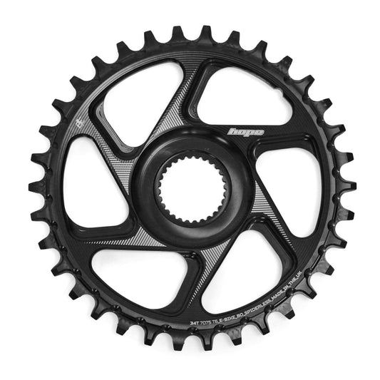 Plateau Mono HOPE R22 9/10/11/12V Directe montage E-bike BOSCH Zwart