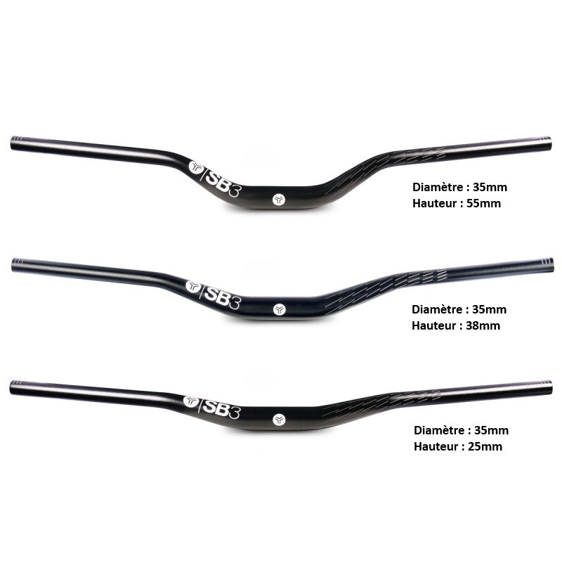 Cintre SB3 KROMA Rise 38mm 780mm Noir/Bleu