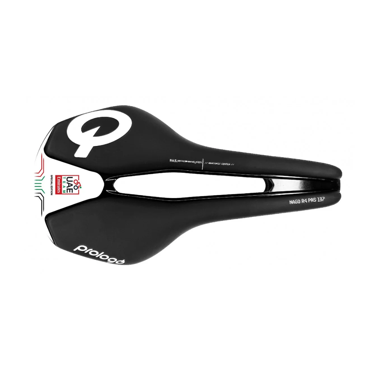 PROLOGO NAGO R4 PAS 137mm Zadel Nack Rails Zwart/Wit UAE