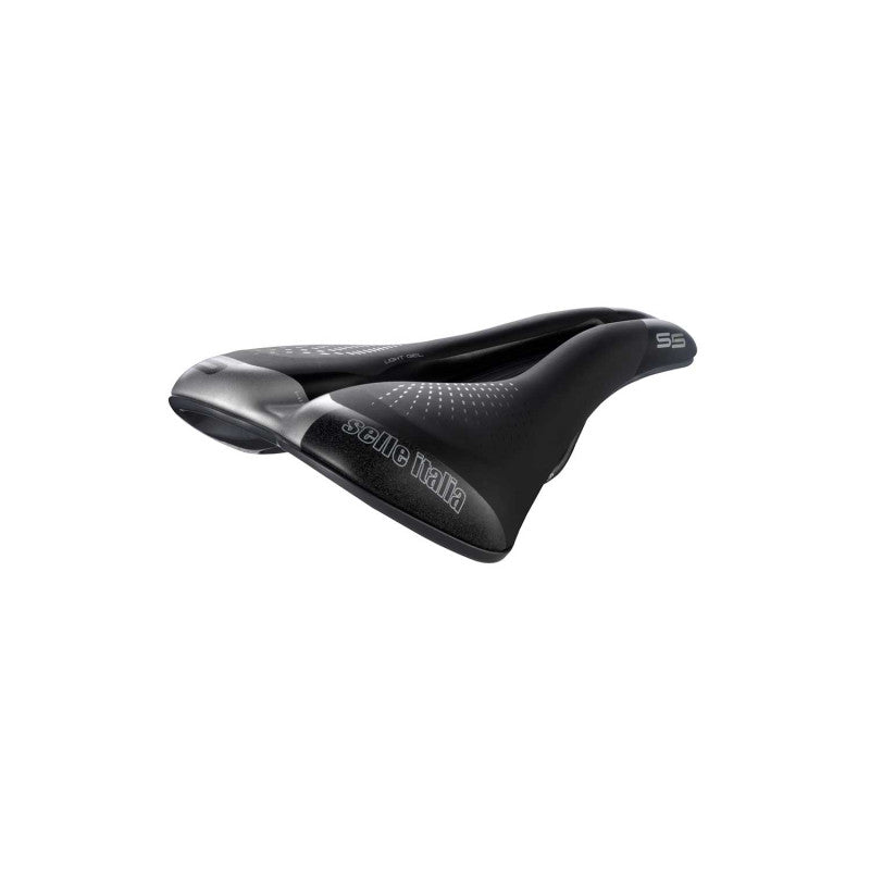 Zadel SELLE ITALIA S 5 LADY SUPERFLOW L voor dames, Fec-rails, zwart