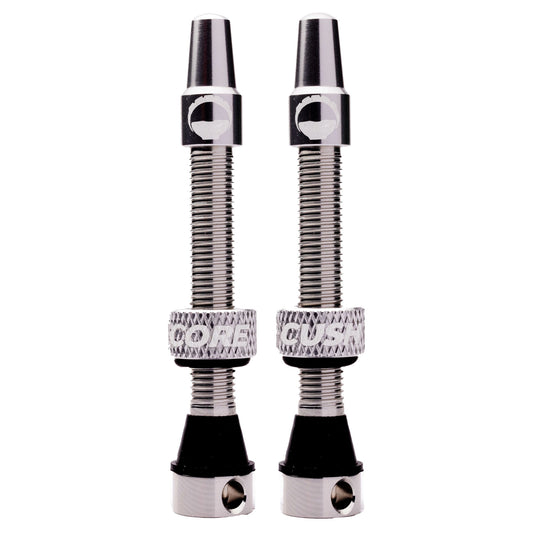 Paire de Valves Tubeless CUSHCORE 44 mm Argent