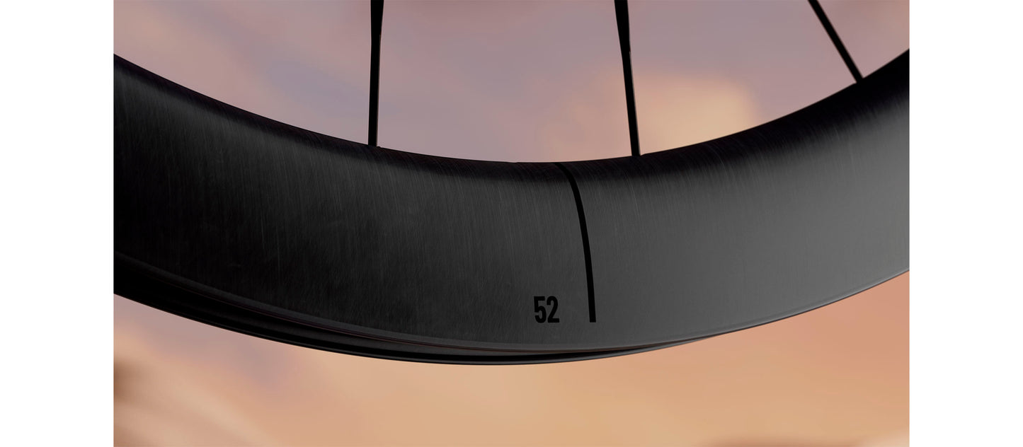 Paar MICHE DEVA RD 52 Tubeless Ready wielen (Center Lock) Zwart