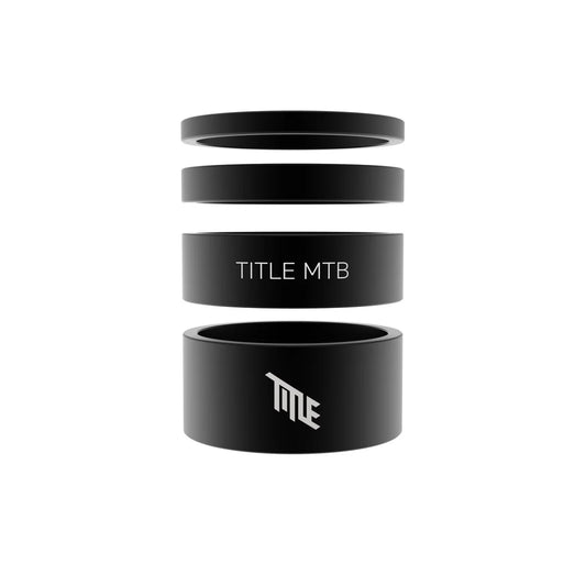 TITLE balhoofdbussen aluminium 1-1/8" zwart