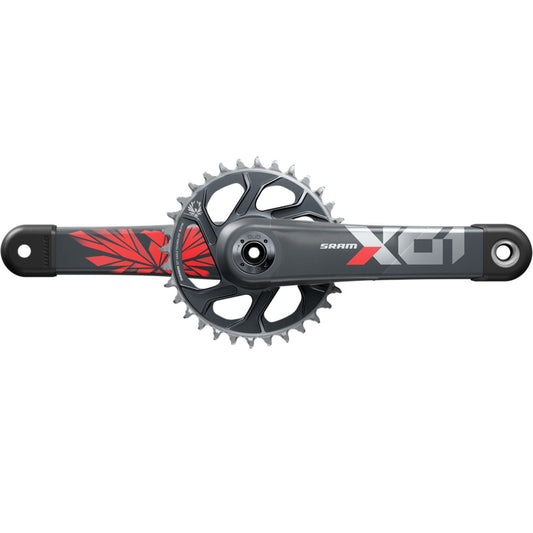 SRAM EAGLE X01 DUB enkelvoudig crankstel 12-speed 49 mm rood