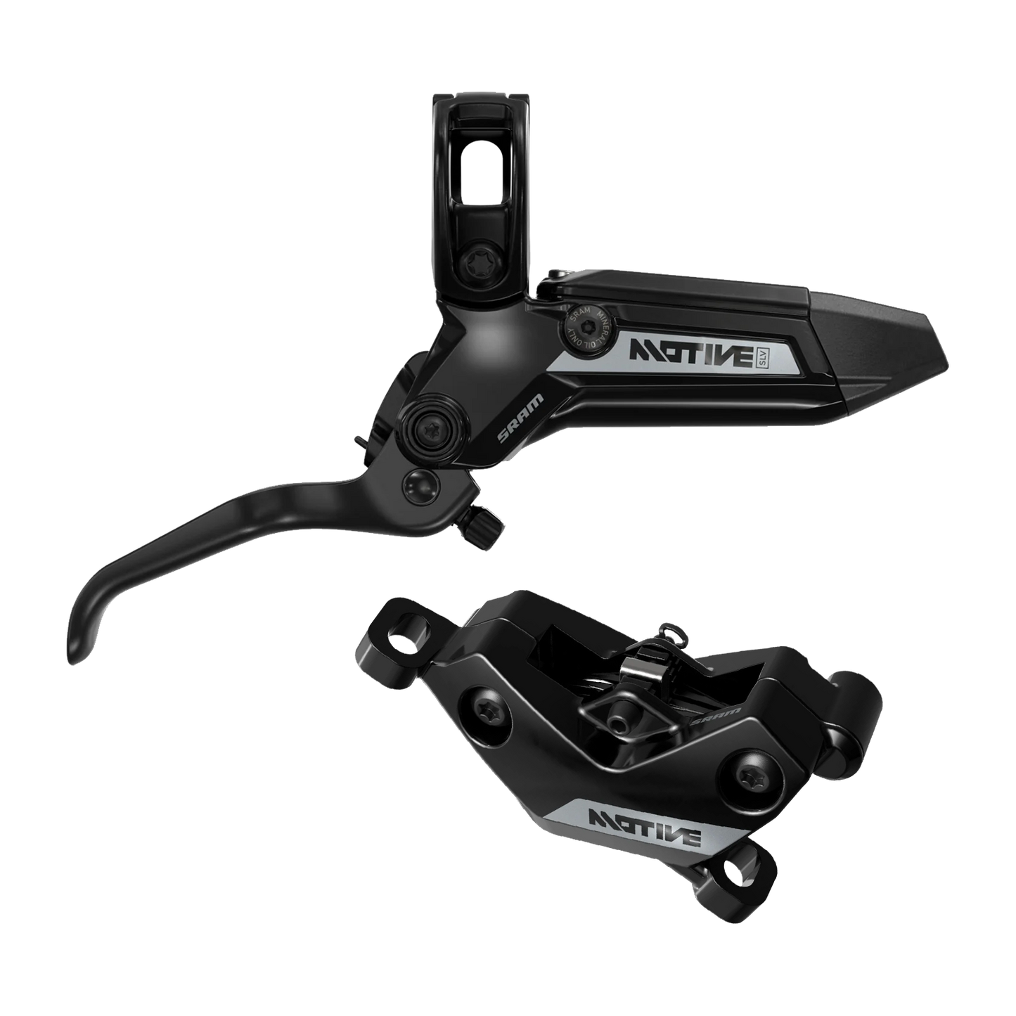 Paar SRAM MOTIVE SILVER remmen Zwart