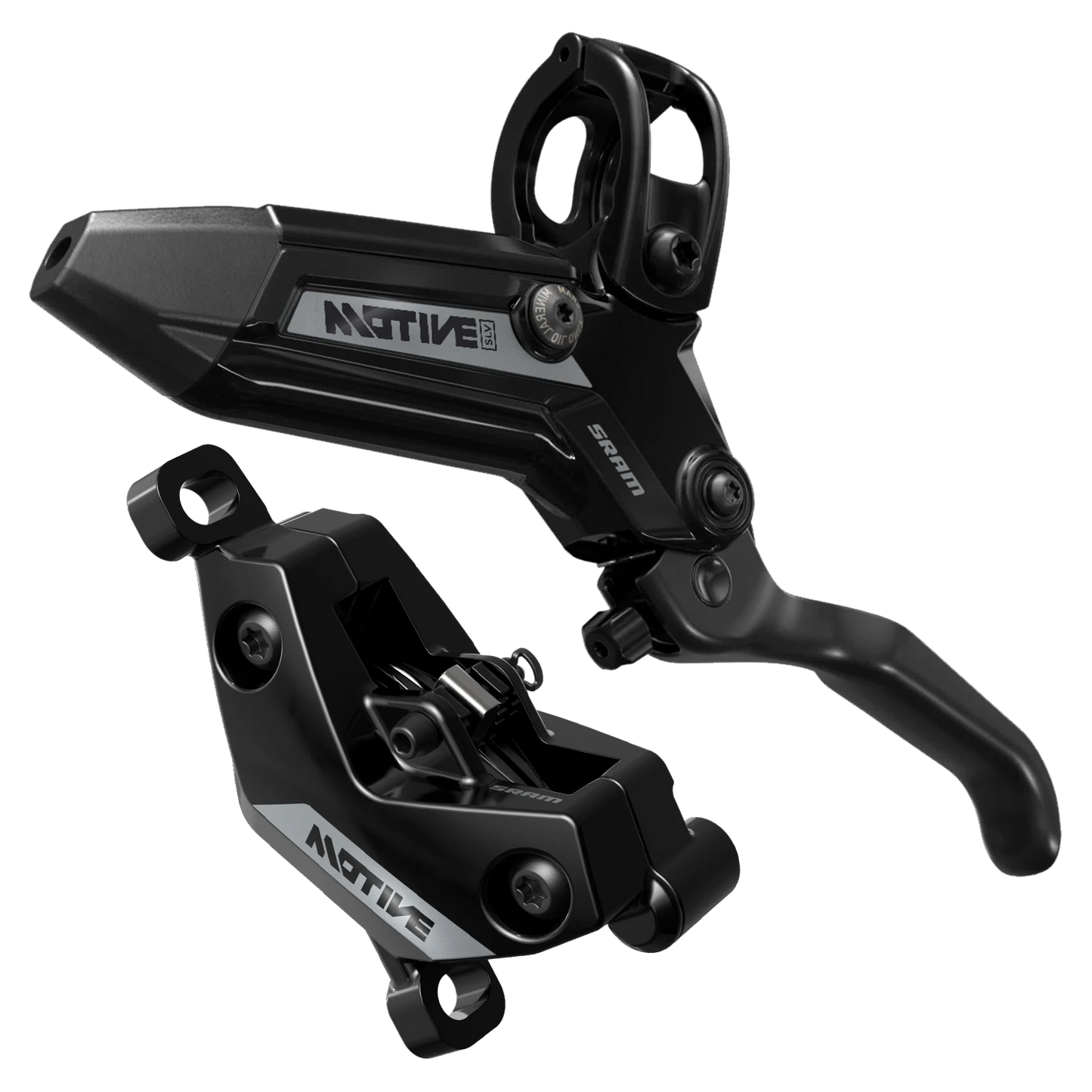 Paar SRAM MOTIVE SILVER remmen Zwart