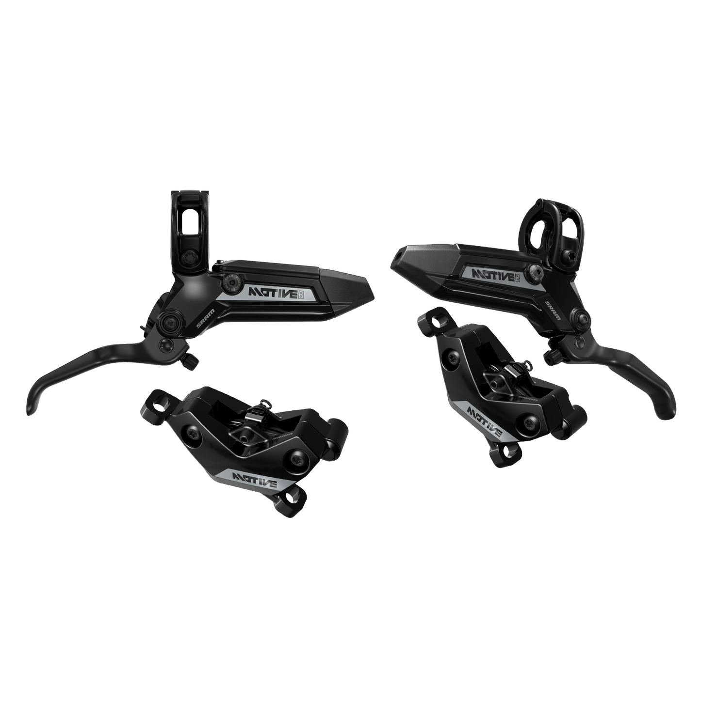Paar SRAM MOTIVE SILVER remmen Zwart