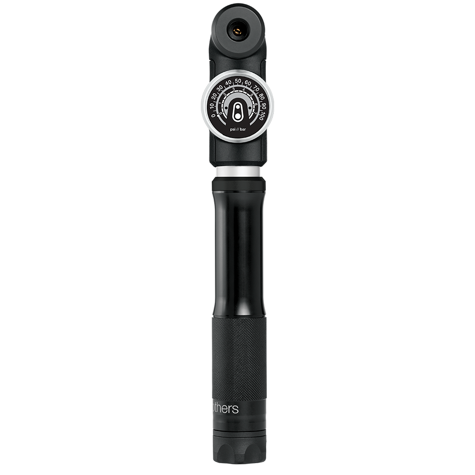 CRANKBROTHERS STERLING S-handpomp met manometer Midnight Edition
