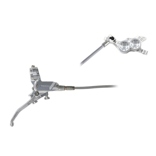 HOPE TECH 4 E4 Achterrem Luchtinlaatslang Zilver