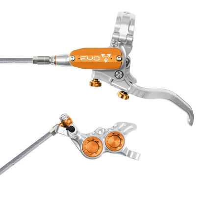 Voorrem HOPE TECH 4 EVO GR4 Aviation Zilver/Oranje