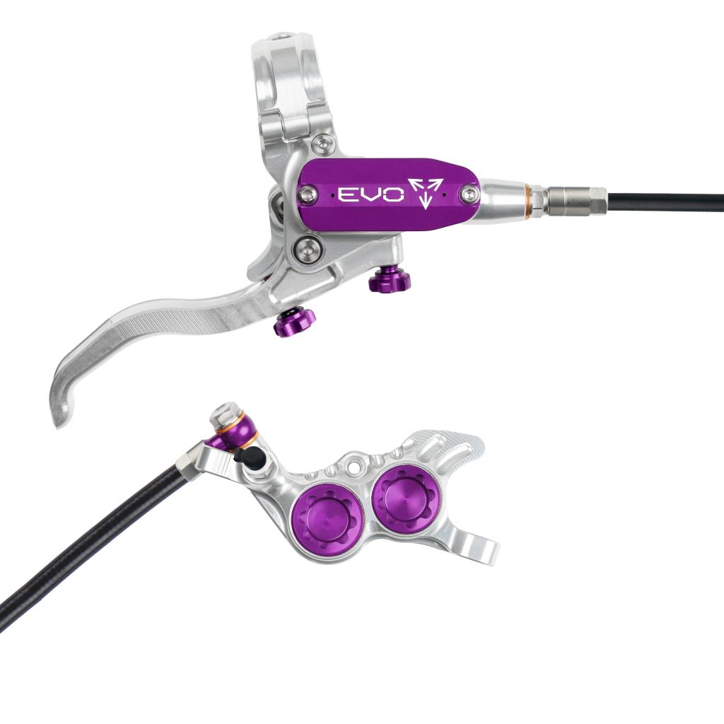 HOPE TECH 4 EVO GR4 Achterrem Zilver/Paars