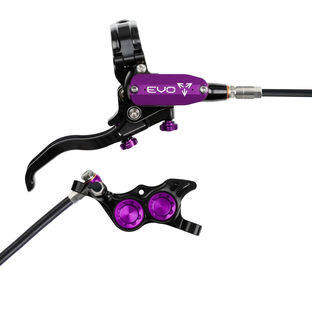 HOPE TECH 4 EVO TR4 Achterrem Zwart/Paars