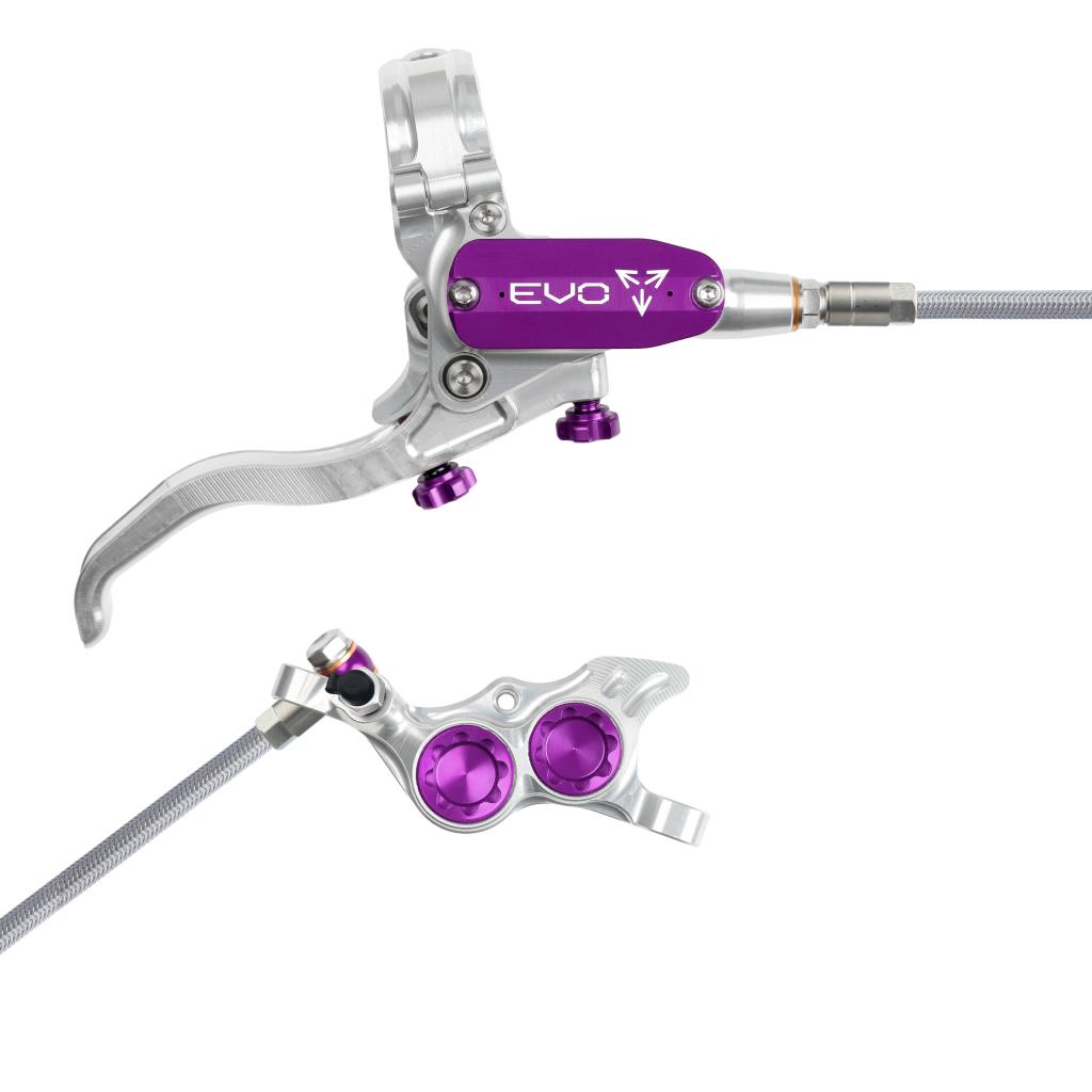 Frein Arrière HOPE TECH 4 EVO TR4 Aviation Argent/Violet