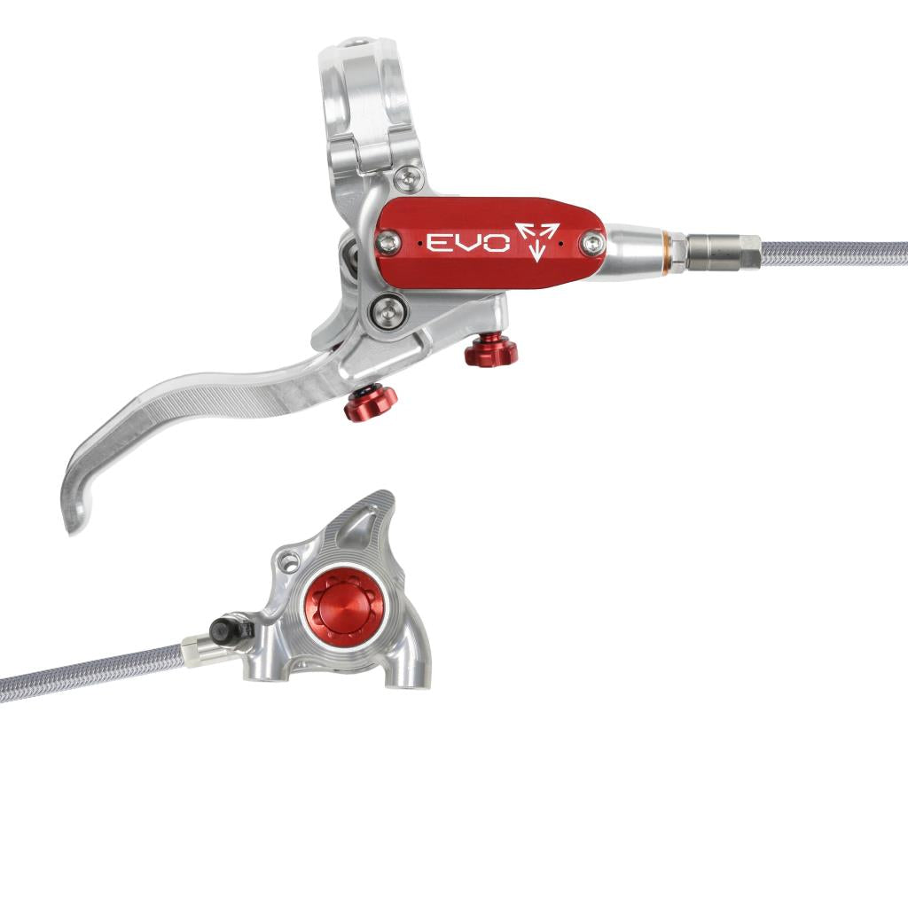 HOPE TECH 4 EVO X2 FM Aviation Achterrem Zilver/Rood