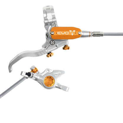 Achterrem HOPE TECH 4 EVO X2 PM Aviation Zilver/Oranje