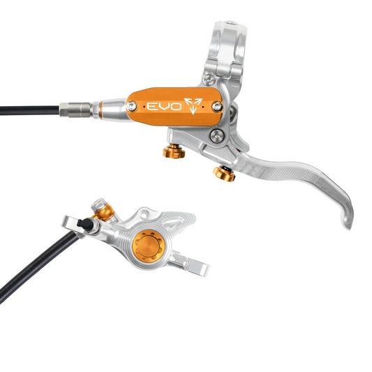 HOPE TECH 4 EVO X2 PM Zilver/Oranje Voorrem