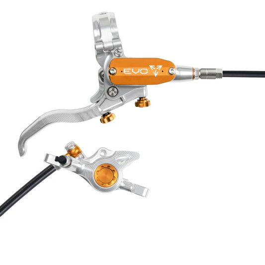 HOPE TECH 4 EVO X2 PM Zilver/Oranje Achterrem