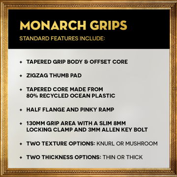 Grips PEATY'S MONARCH PRO KNURL Supersoft Plum Purple