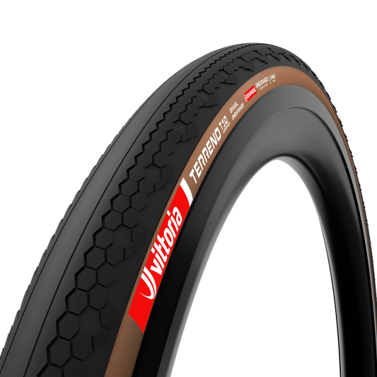 Band VITTORIA TERRENO T10 HARDPACK 700x40c Gravel Endurance Tubeless Ready Zacht Bruin