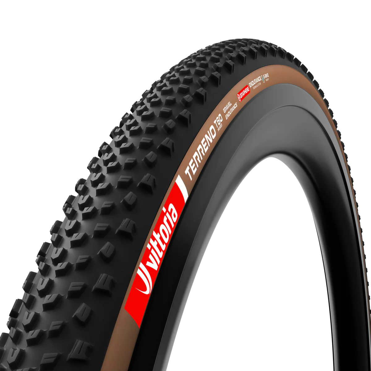 Pneu VITTORIA TERRENO T60 MIXED 700x45c Gravel Endurance Tubeless Ready Souple Marron
