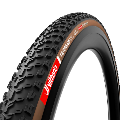 Pneu VITTORIA TERRENO T70 COARSE LOOSE Gravel Endurance Tubeless Ready Marron