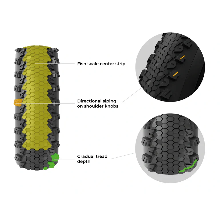 Pneu VITTORIA TERRENO XC TRAIL 29x2.25 4C Graphene 2.0 Tubeless Ready Souple Noir