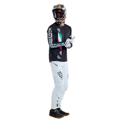 Shirt TROY LEE DESIGNS SPRINT FULL PULL Lange Mouwen Zwart