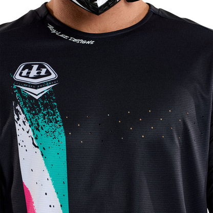 Shirt TROY LEE DESIGNS SPRINT FULL PULL Lange Mouwen Zwart