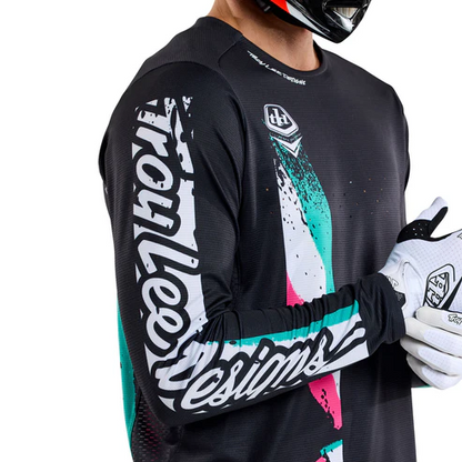 Shirt TROY LEE DESIGNS SPRINT FULL PULL Lange Mouwen Zwart