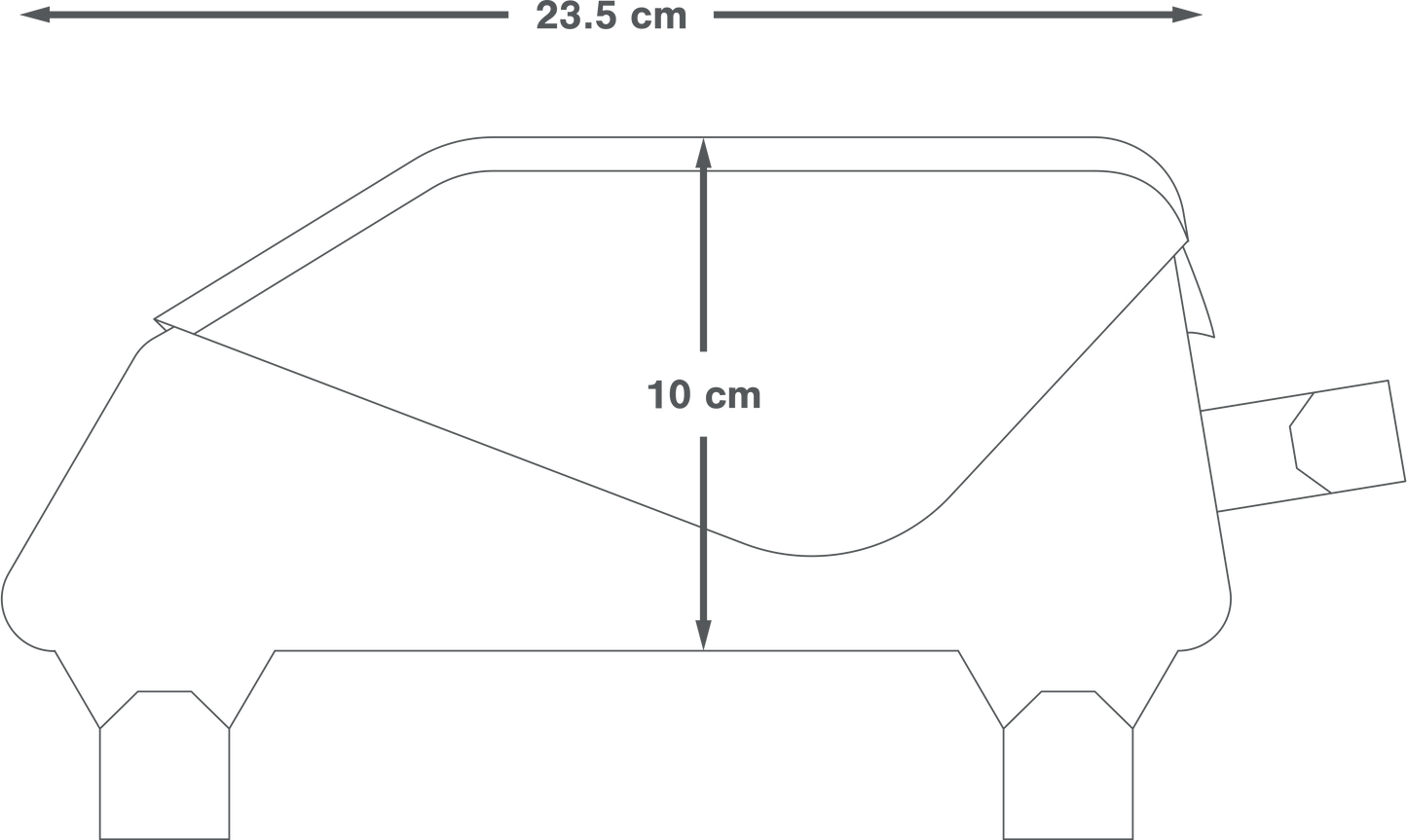 APIDURA RACING TOP TUBE PACK 1 L Frametas Zwart