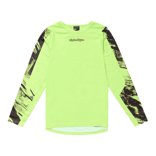 Maillot TROY LEE DESIGNS SKYLINE CHILL ROCKSLIDE Manches Longues Jaune