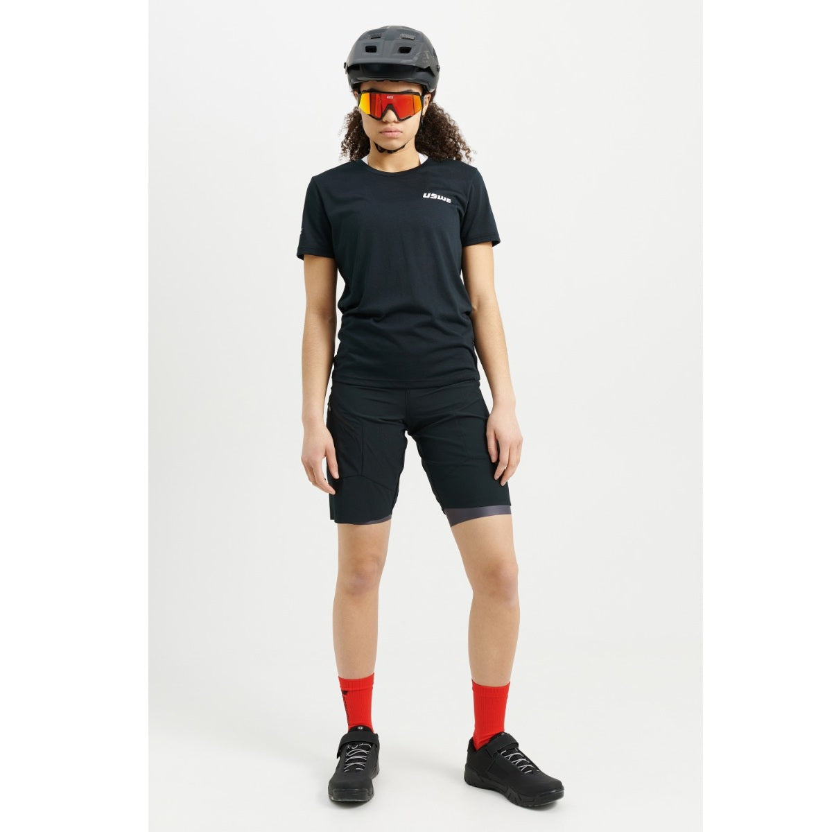 Dames USWE HYBRID MTB Short Zwart