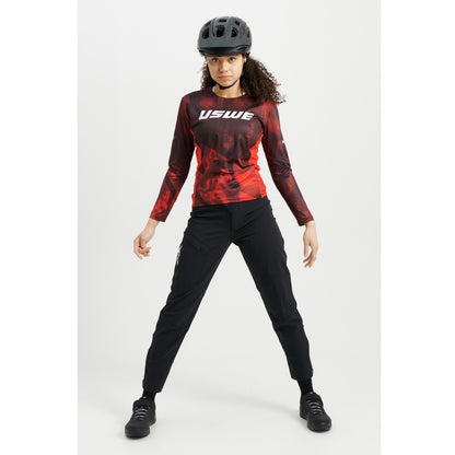 Shirt USWE LUFTIG MTB Lange Mouwen Dames Rood