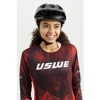 Shirt USWE LUFTIG MTB Lange Mouwen Dames Rood