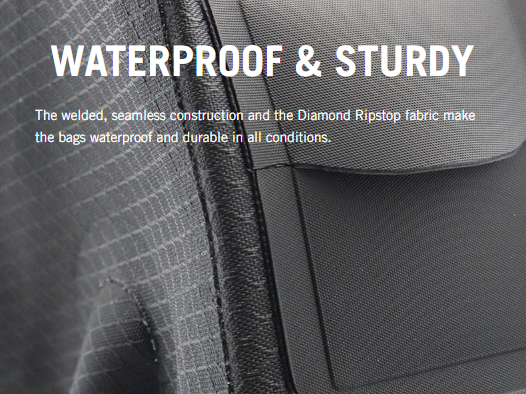 USWE ROLLTOP SADDLE BAG 9 L Zwart