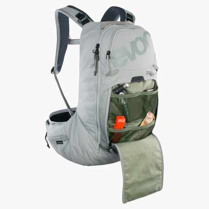 EVOC TRAIL PRO SF 12L-rugzak met rugprotector grijs - aanzicht 4