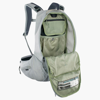 EVOC TRAIL PRO SF 12L-rugzak met rugprotector grijs - aanzicht 5