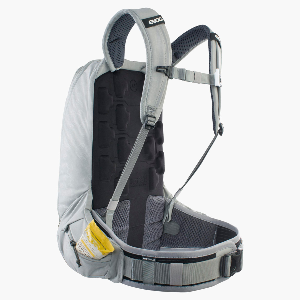 EVOC TRAIL PRO SF 12L-rugzak met rugprotector grijs - aanzicht 8