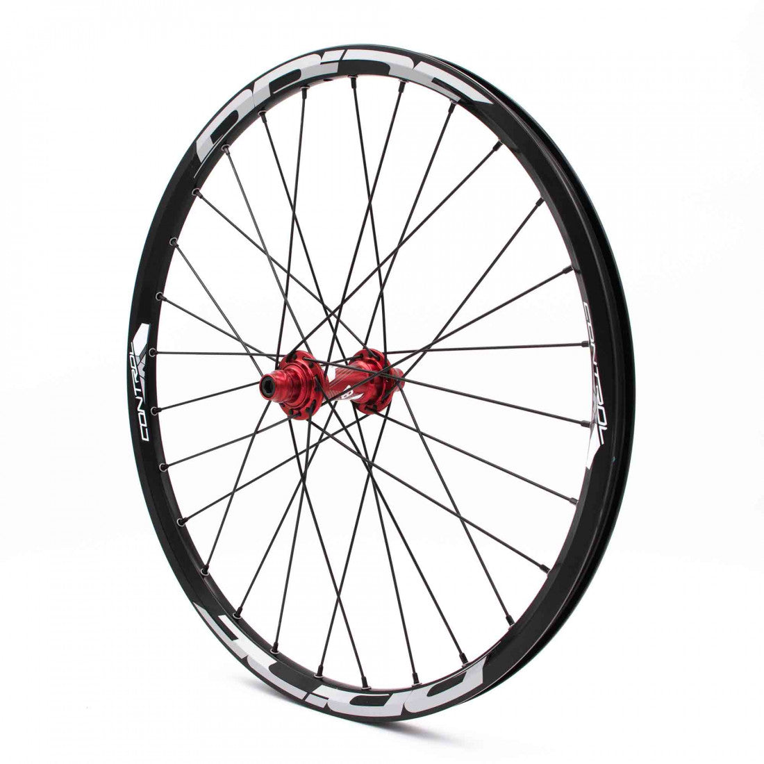 Paire de Roues PRIDE 20" (451mm) Control V1 Disc Axes 10/15mm Rouge