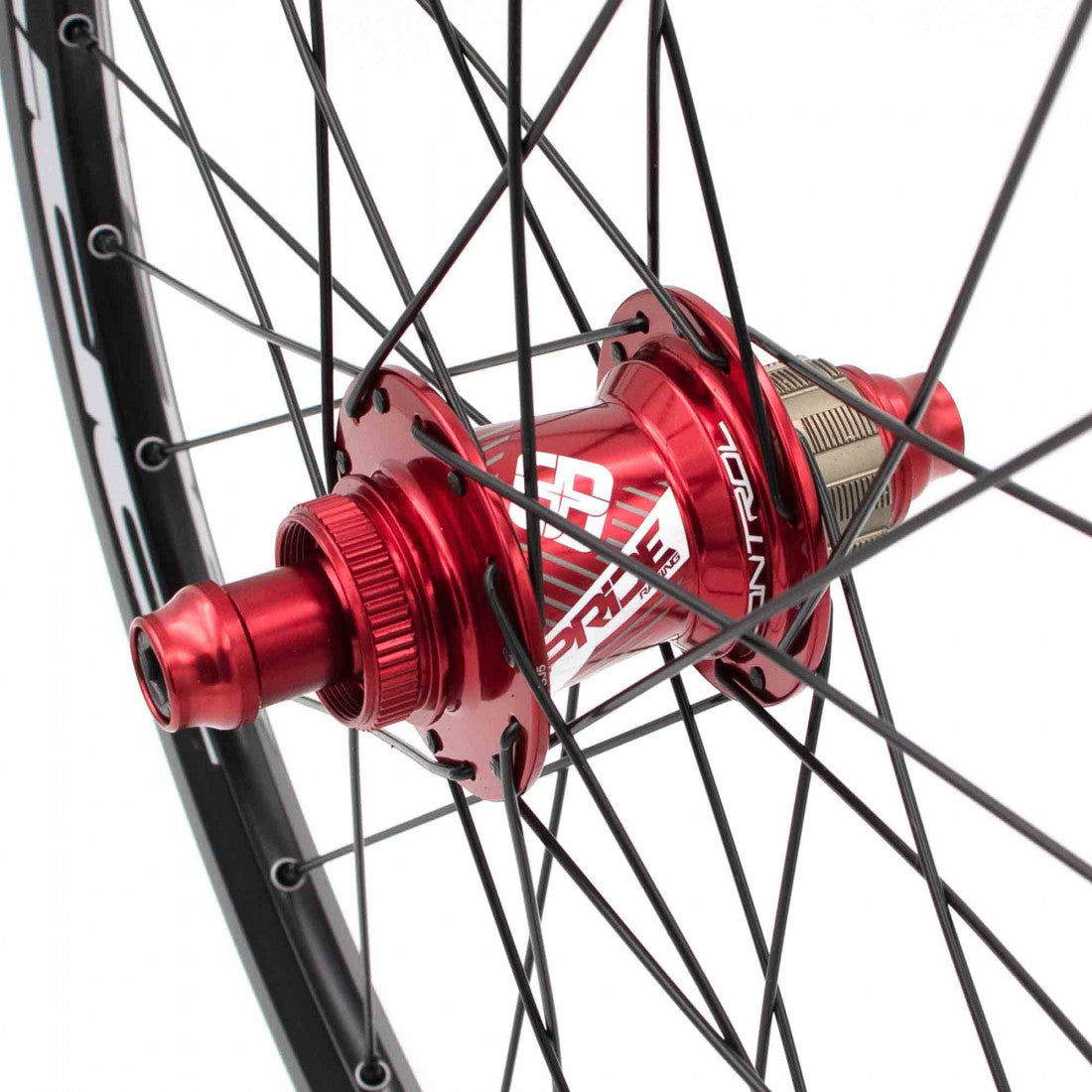 Paire de Roues PRIDE 20" (451mm) Control V1 Disc Axes 10/15mm Rouge
