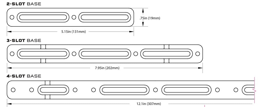 Base de montage WOLF TOOTH B-RAD 3 Emplacements
