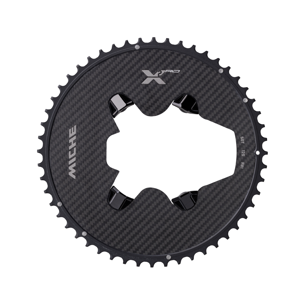 MICHE X2 RD R81 12V Extern Kettingblad voor Shimano R8100 met Vermogenssensor