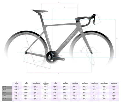 Kit Frame ZEEN ICON+Stuur ZEEN ROAD COMBO
